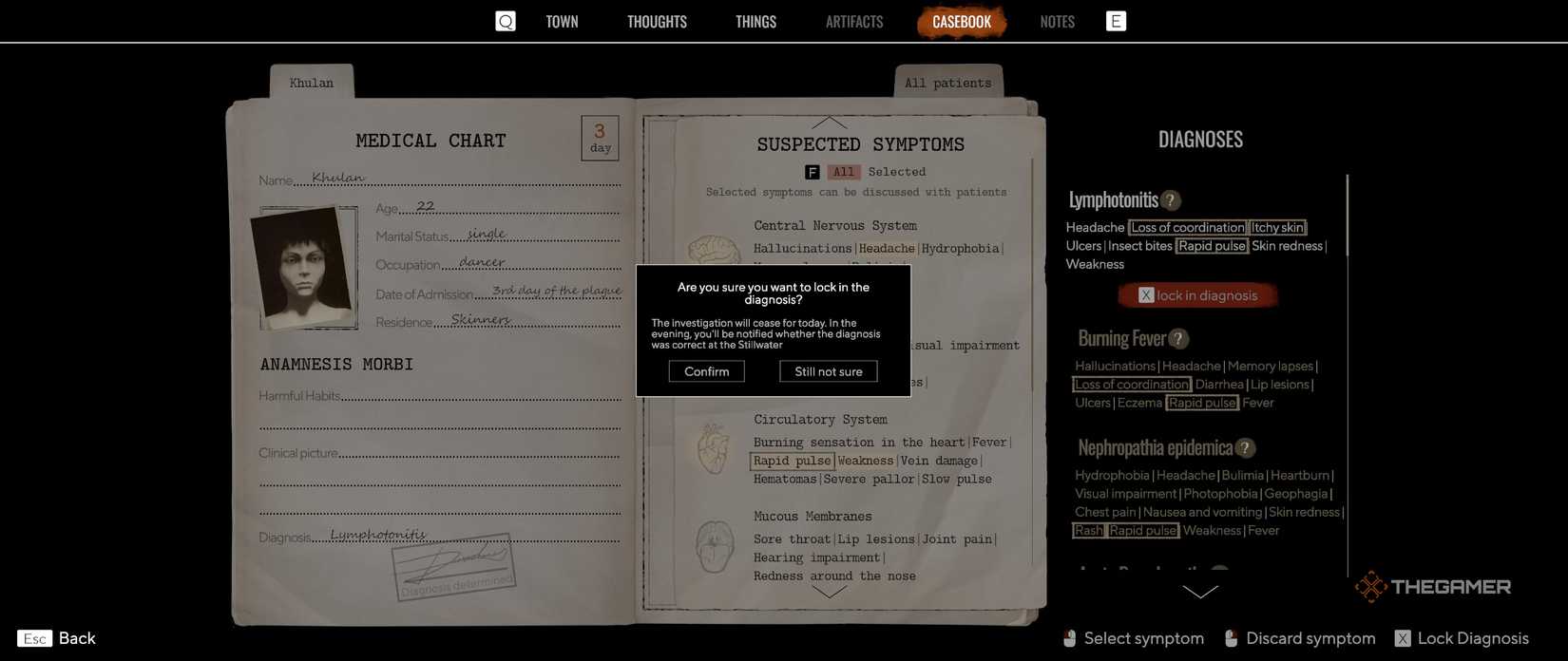 Все диагнозы пациентов Общая информация о диагнозах пациентов в Pathologic 3