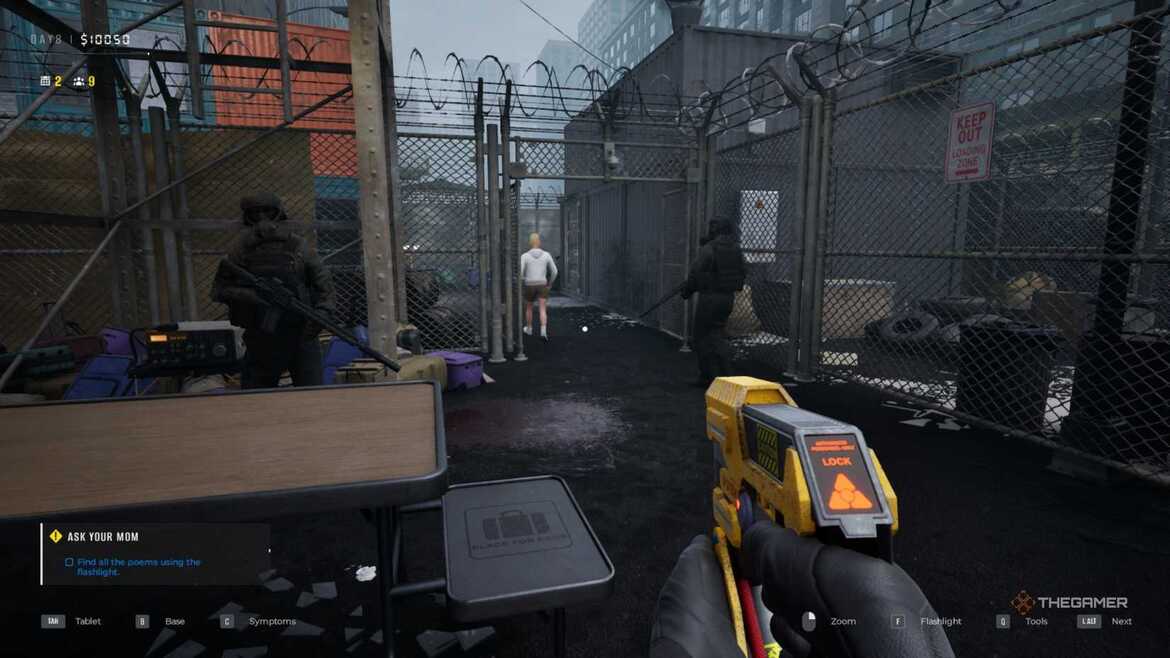 приказ требует ликвидировать выжившего Ликвидация цели в Quarantine Zone