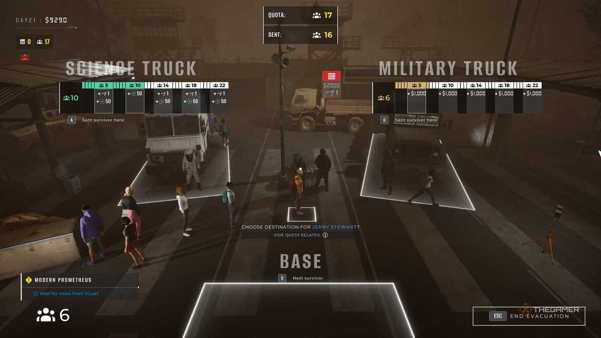 Разговор со Стюартом в лагере выживших Quarantine Zone