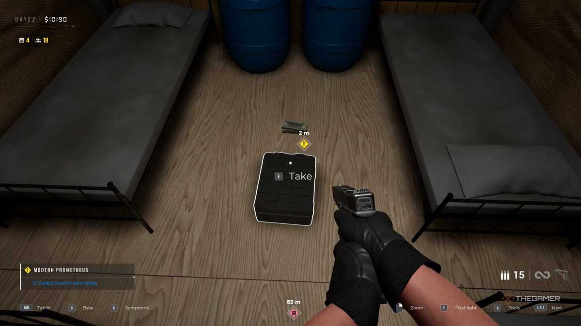 Зомби в лагере после эксперимента Стюарта