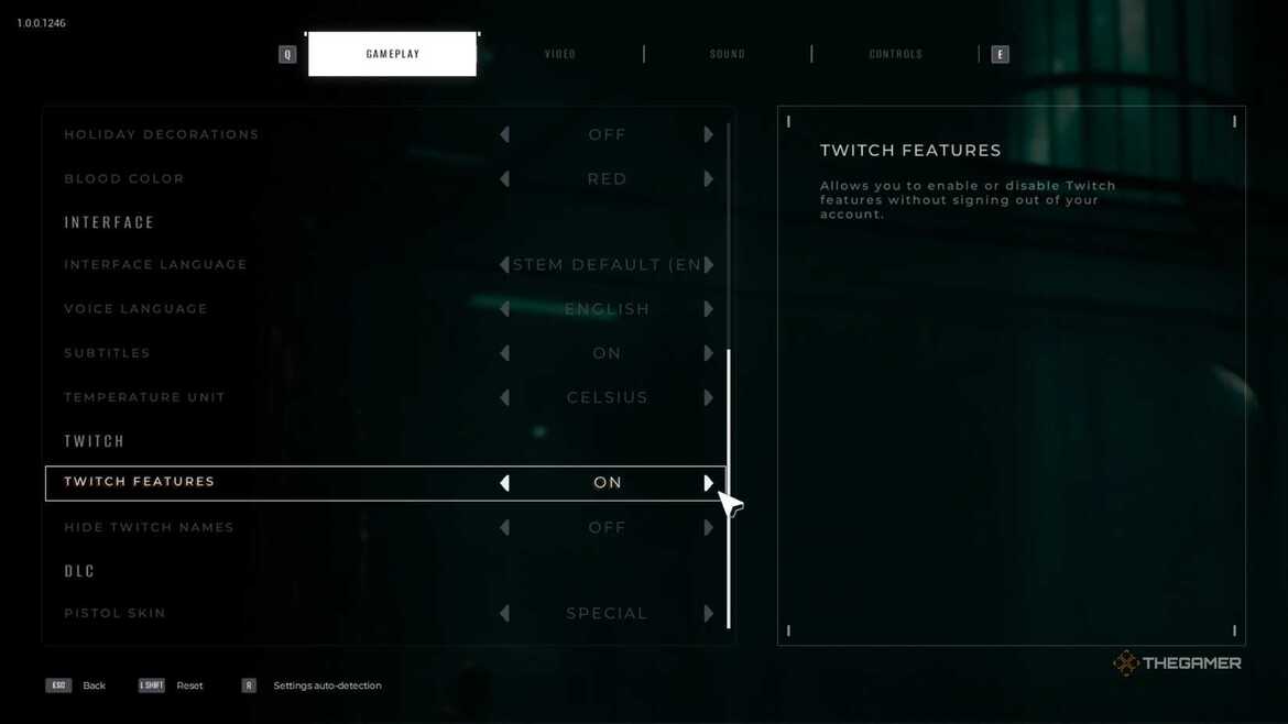 Настройки Twitch интеграции в Quarantine Zone