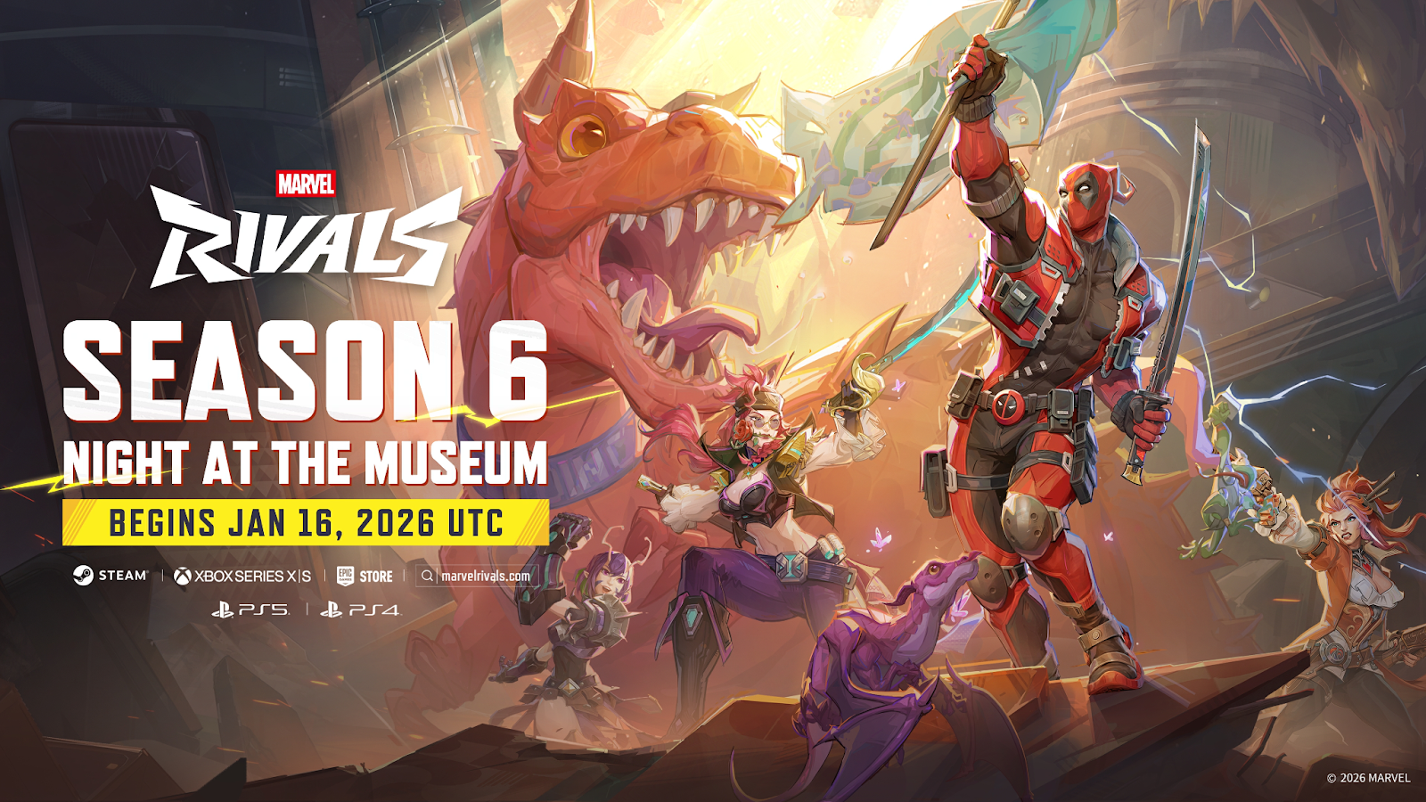 Иллюстрация к статье Deadpool ворвётся в Marvel Rivals в Season 6 уже 16 января