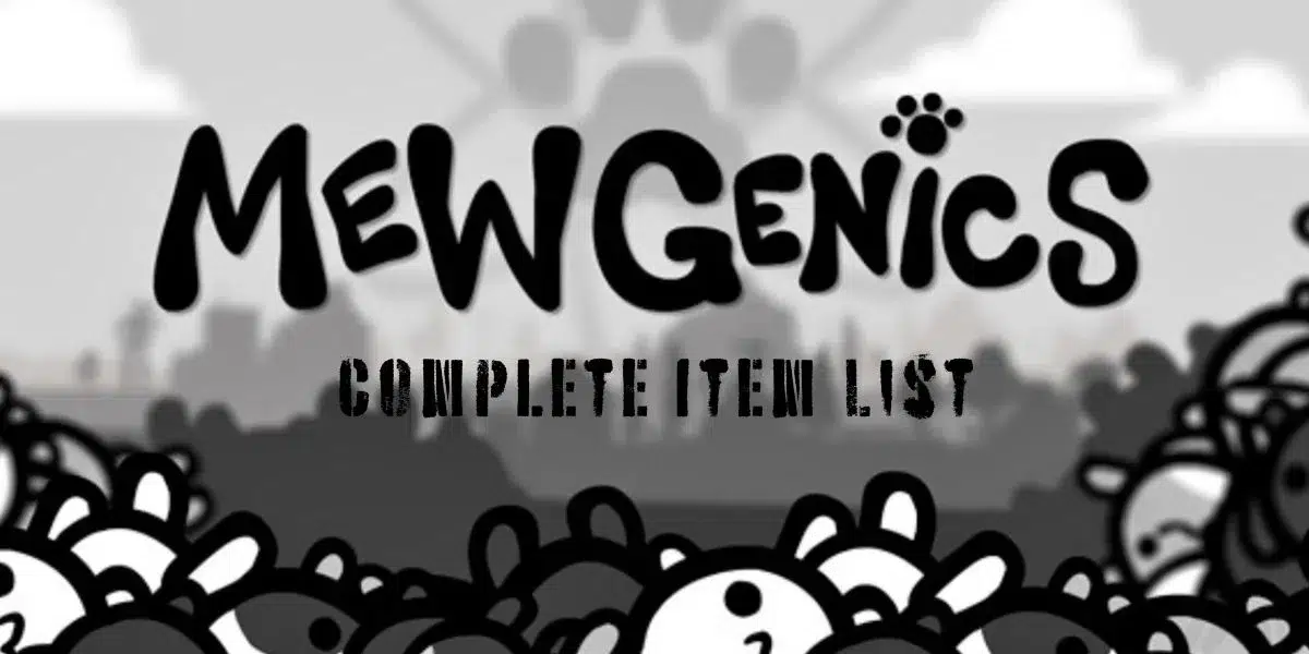 Mewgenics Полный список всех предметов