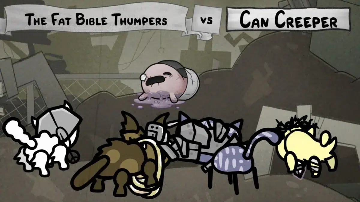 Mewgenics Гайд по битве с мини боссом Баночный Ползун Can Creeper