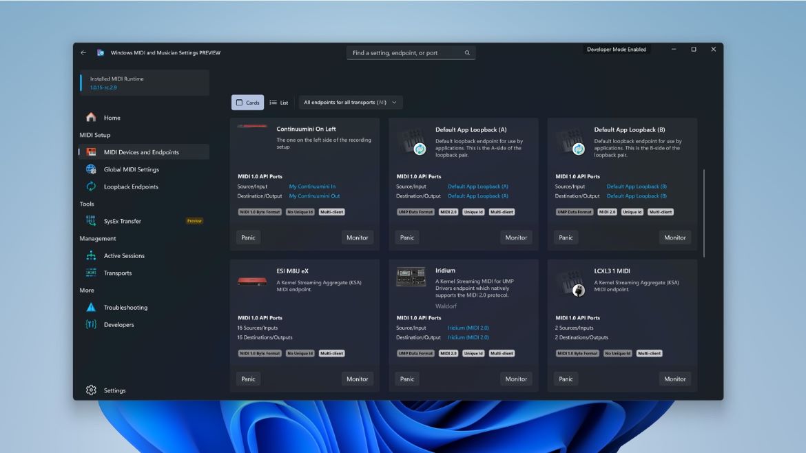 Windows 11 получает нативную поддержку MIDI 20