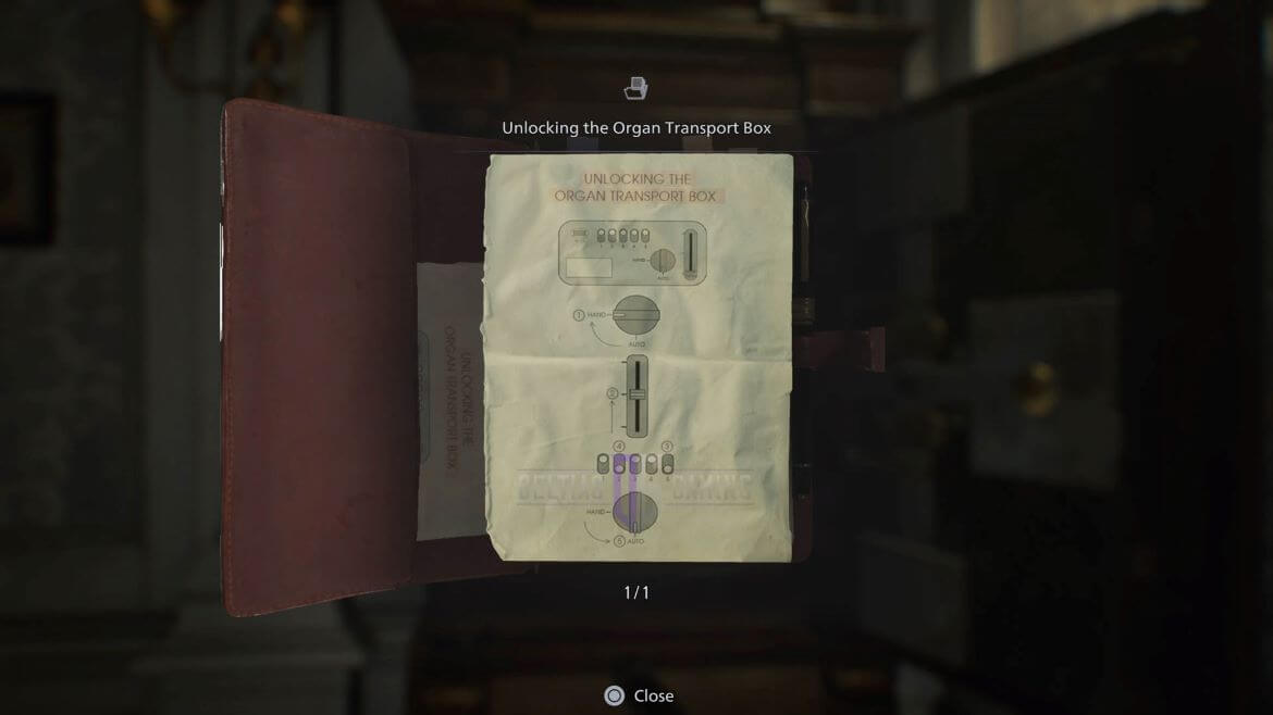 Головоломка контейнера для транспортировки органов в Resident Evil Requiem