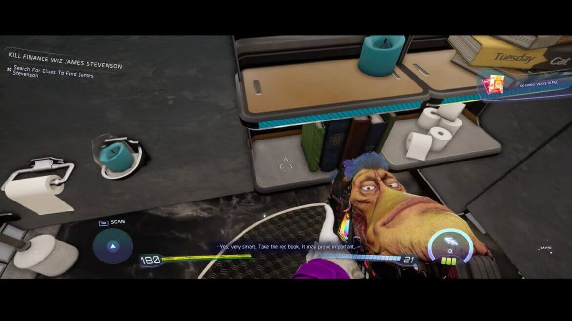 Вас немедленно телепортирует в уборную