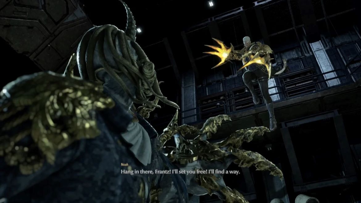Ноа в качестве напарника после спасения в Code Vein 2