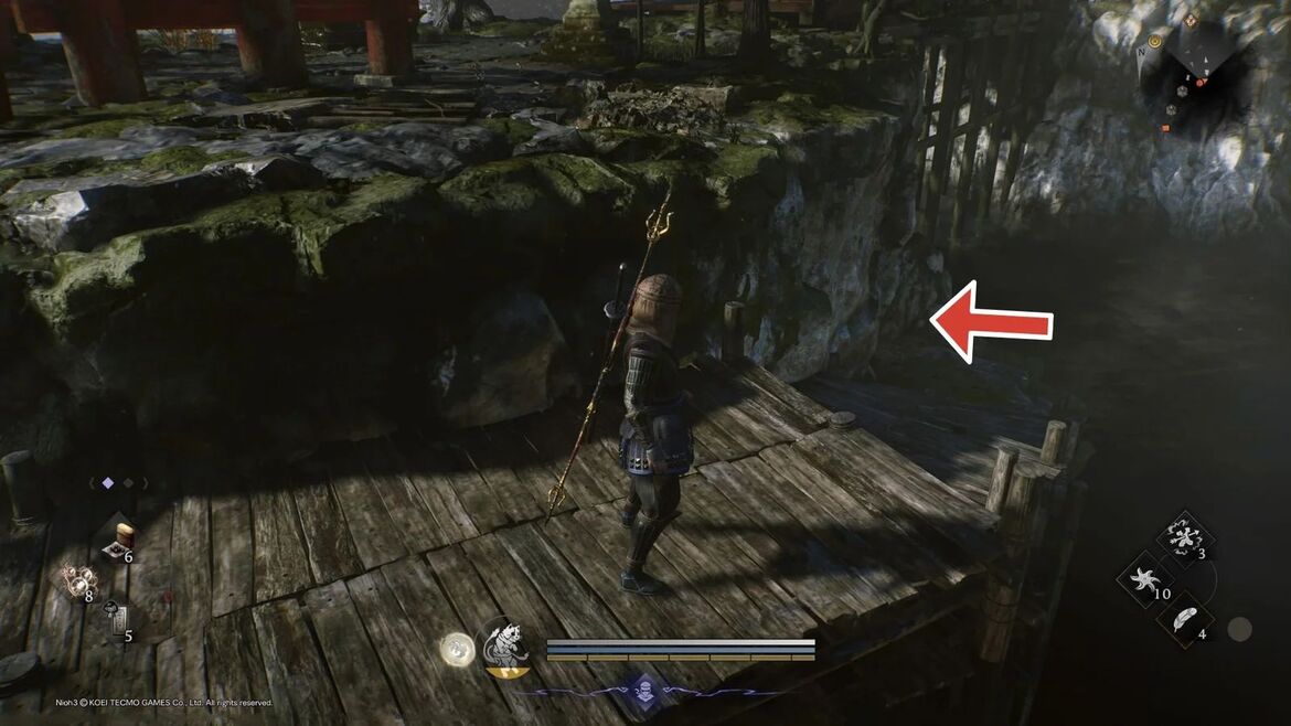 Скрытый проход к Духовной жиле Nioh 3
