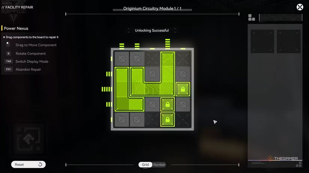 Расположение фрагментов для ремонта power nexus на суперкранe