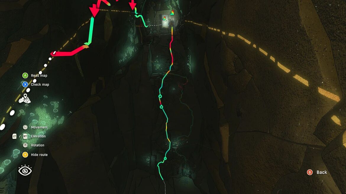 Выбор пал на спуск на верёвке и последующий подъём