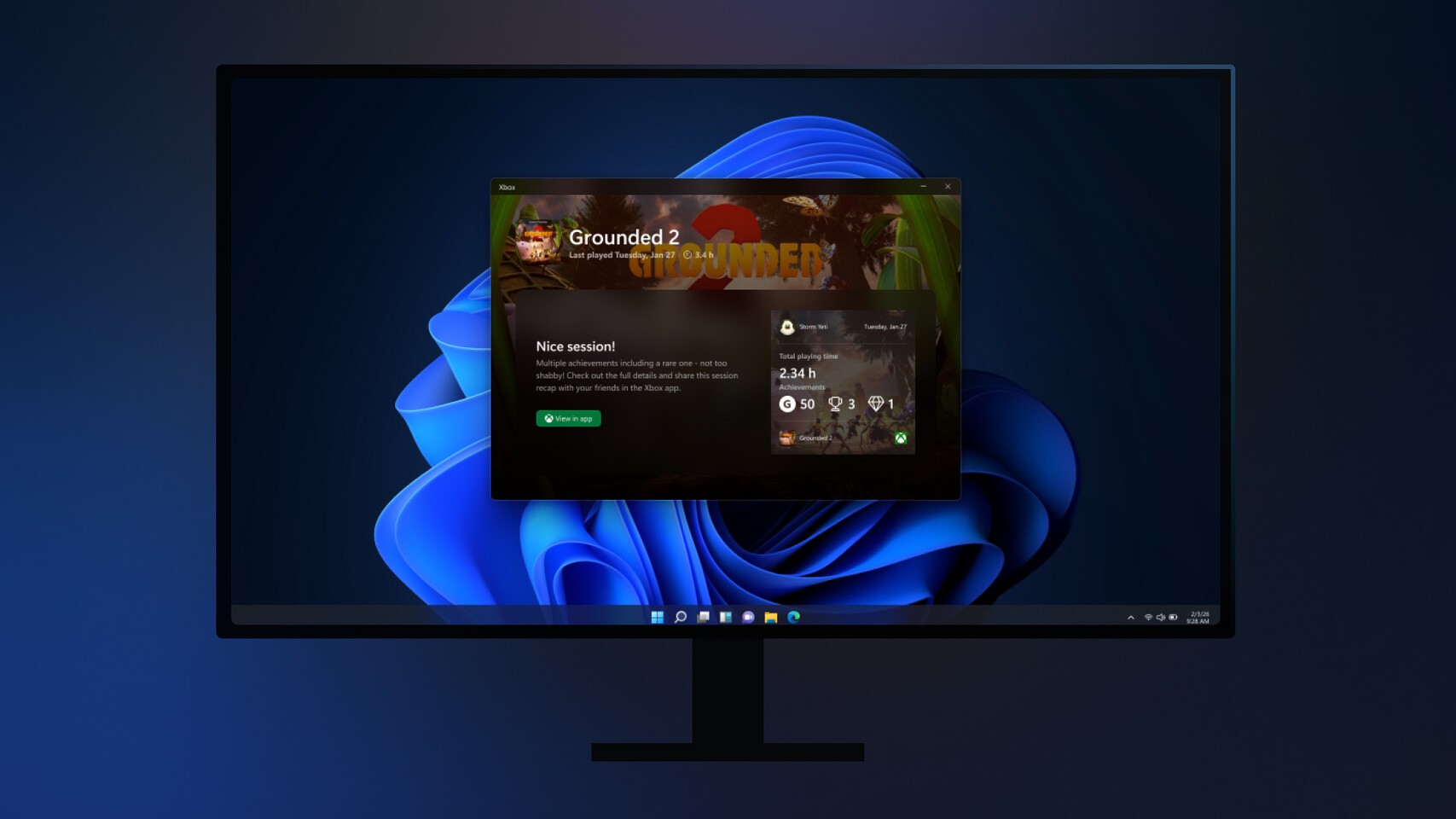 Xbox App на Windows 11 получит послематчевые итоги для PC