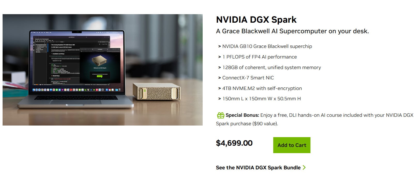 NVIDIA подняла цену DGX Spark до $4699 из за дефицита памяти