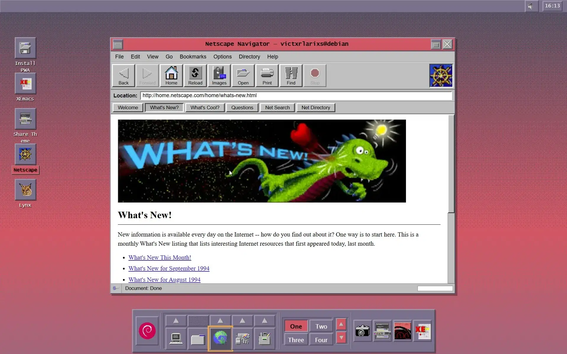 Изображение к статье: CDE Time Capsule: рабочий Linux-десктоп 1994 года в браузере