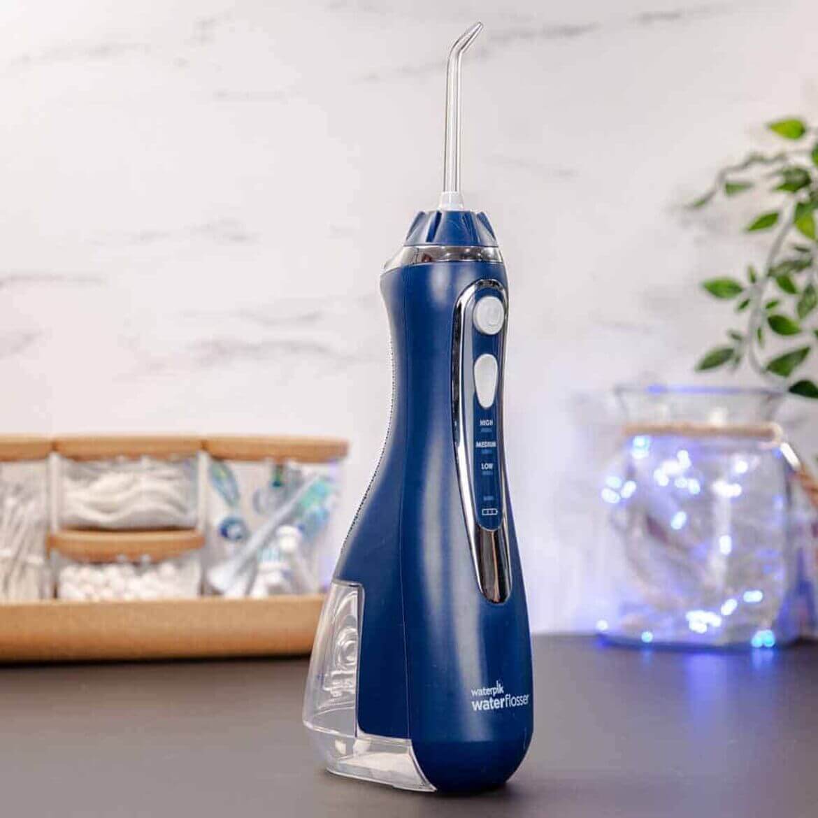 Waterpik WP 563 Cordless Advanced синего цвета