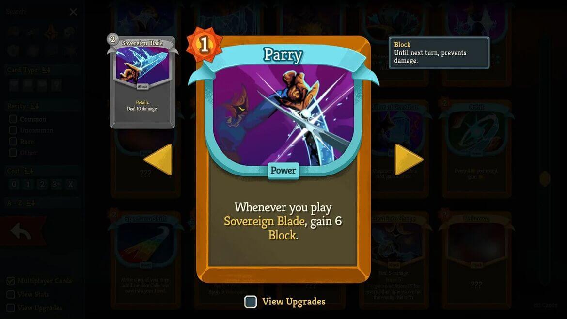 Карта Parry для защиты при использовании Forge