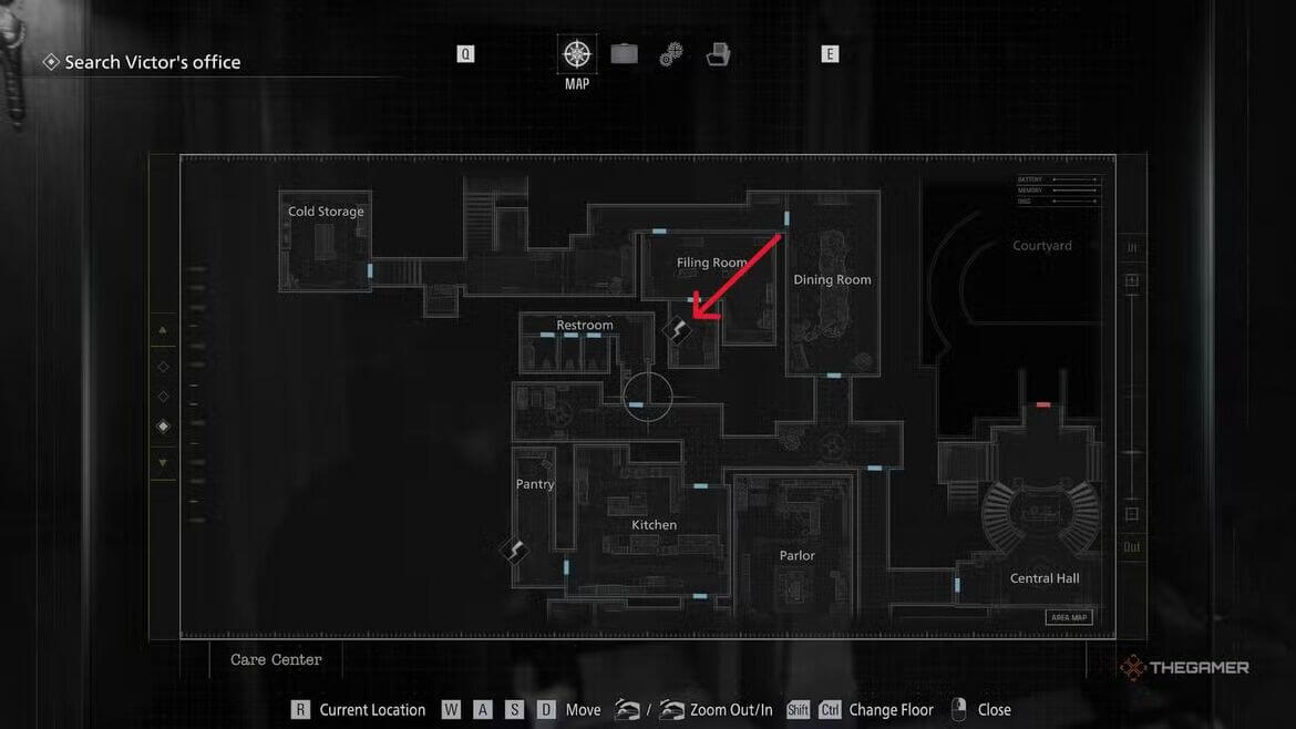 Шкаф в архиве документов Resident Evil Requiem