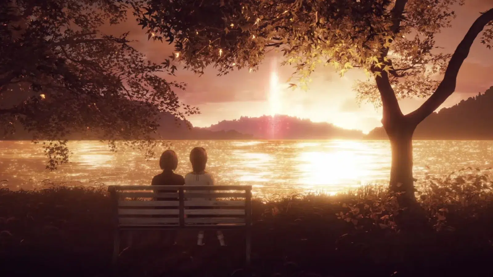 Две багряные бабочки и солнце в концовке Remaining Sun