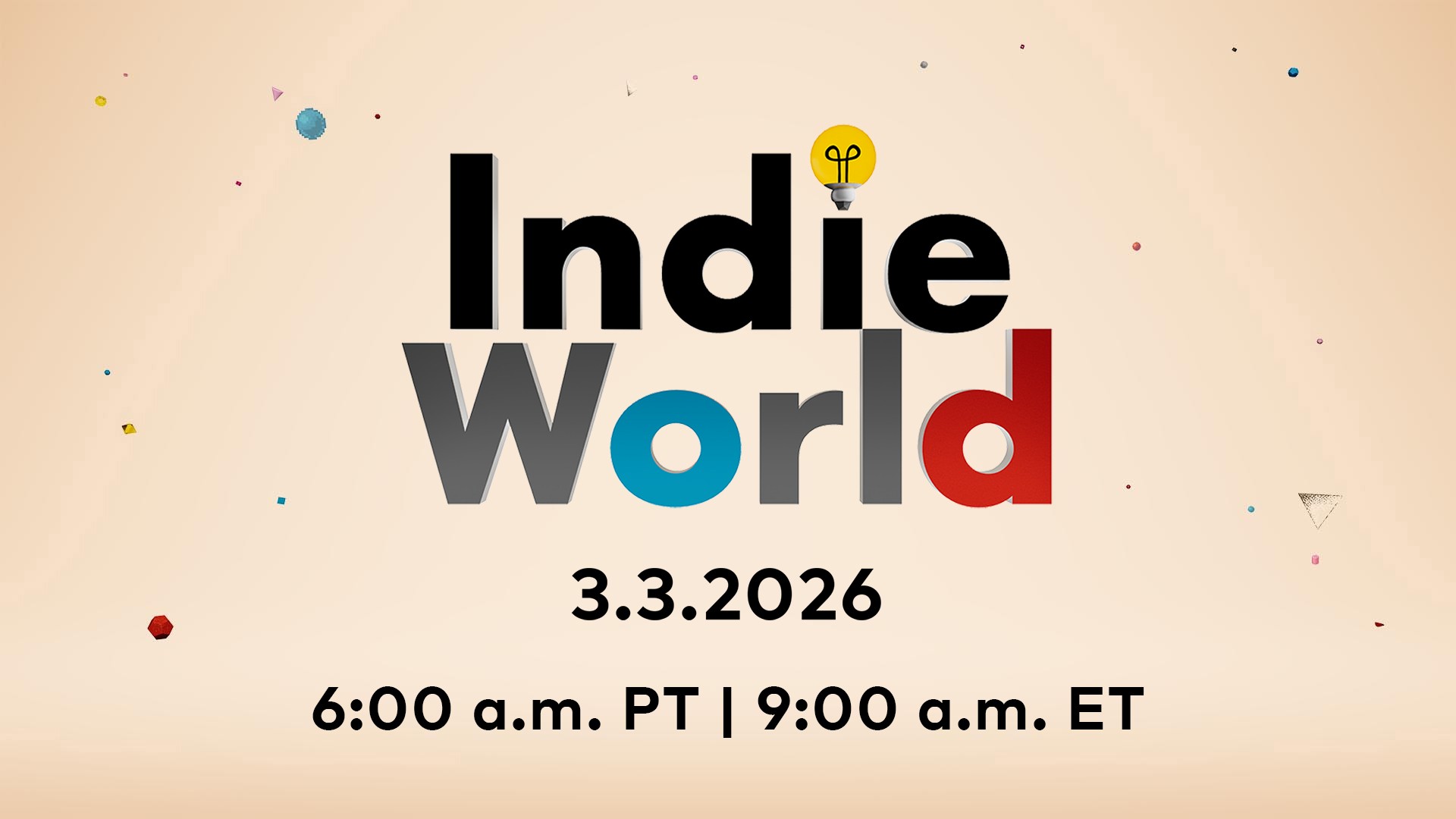 Nintendo проведёт Indie World 3 марта 15 минут про Switch 2
