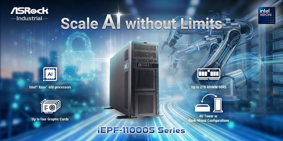 ASRock Industrial представила iEPF 11000S на Xeon 600 до 4 GPU