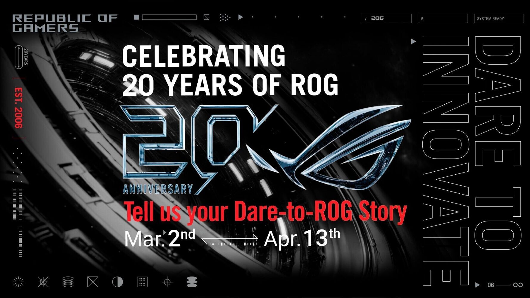 ASUS ROG запускает кампанию к 20 летию с призами на $20 000