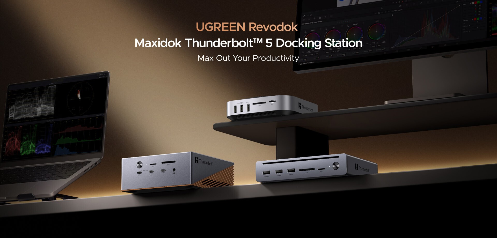 Ugreen открыла предзаказ на Thunderbolt 5 доки Maxidok в Европе
