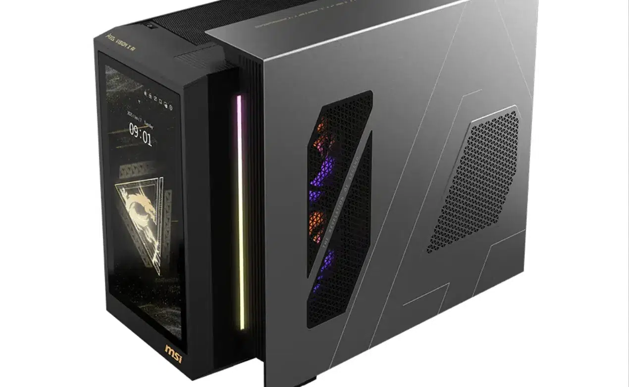 MSI MEG Vision X AI башня с 133 дюймовым экраном и RTX 5080X
