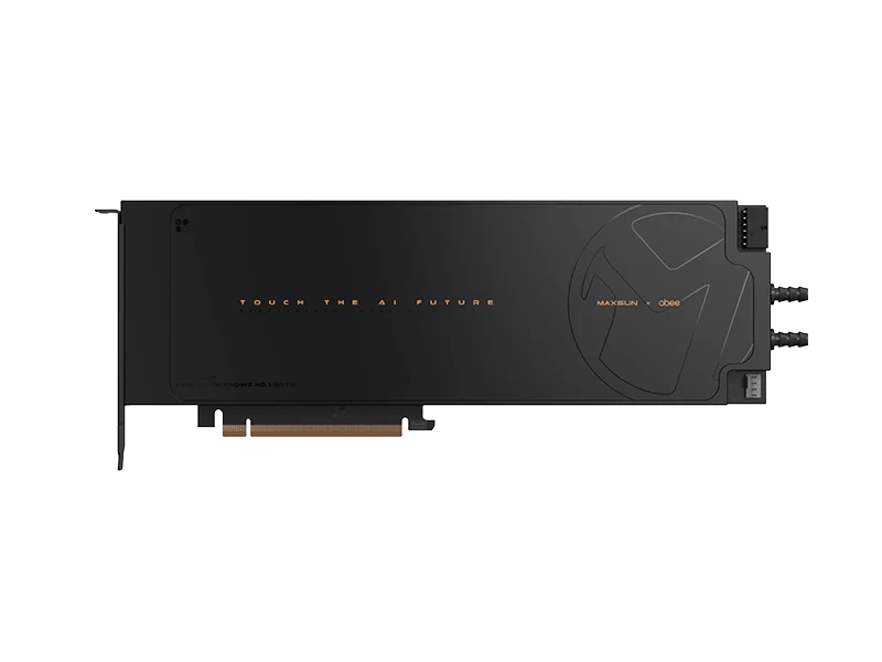 Изображение к статье: MAXSUN показала жидкостную Arc Pro B60 Dual 48G в один слот