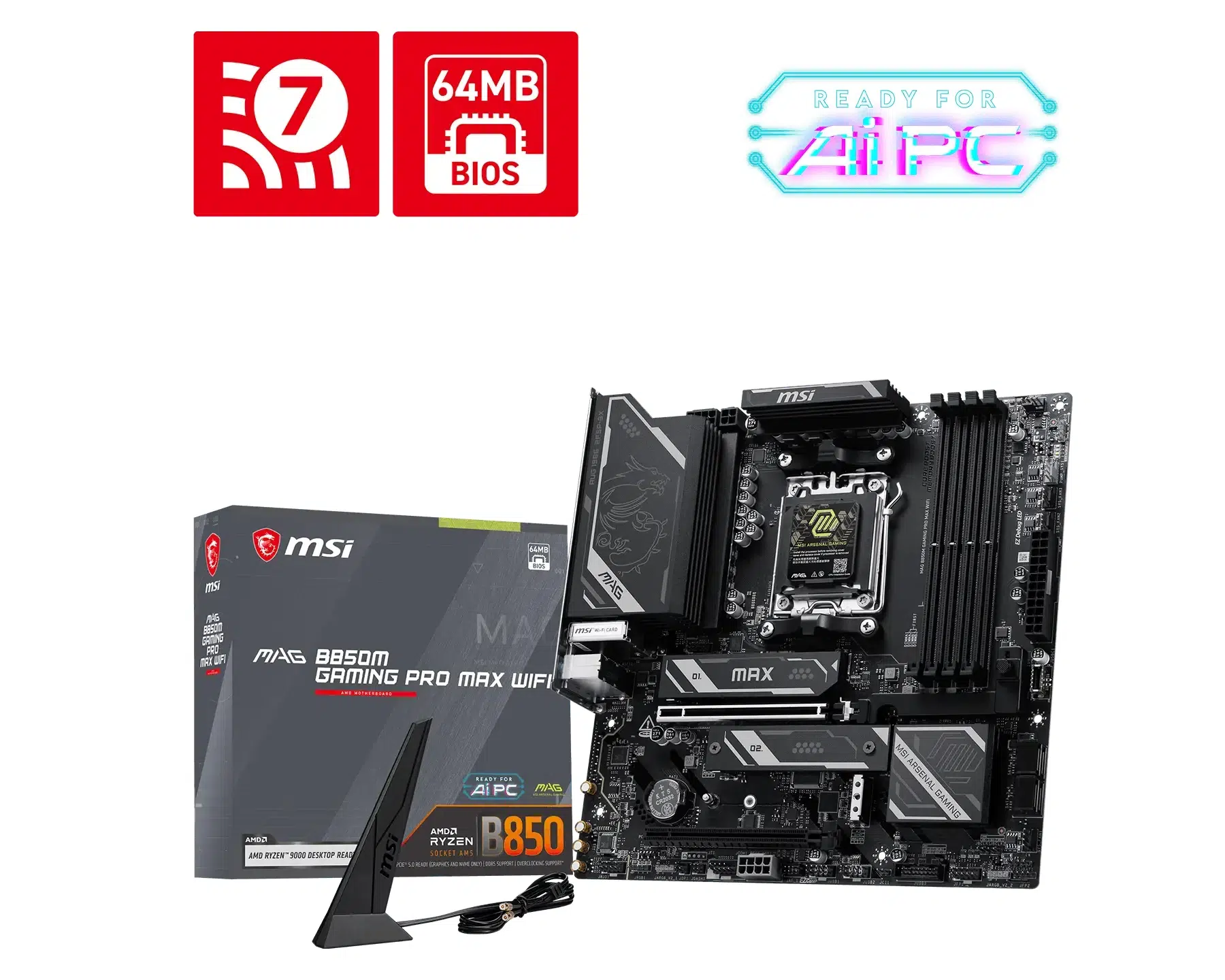 Изображение к статье: MSI обновила MAG B850M Gaming Pro MAX: OC Engine и PCIe 5.0