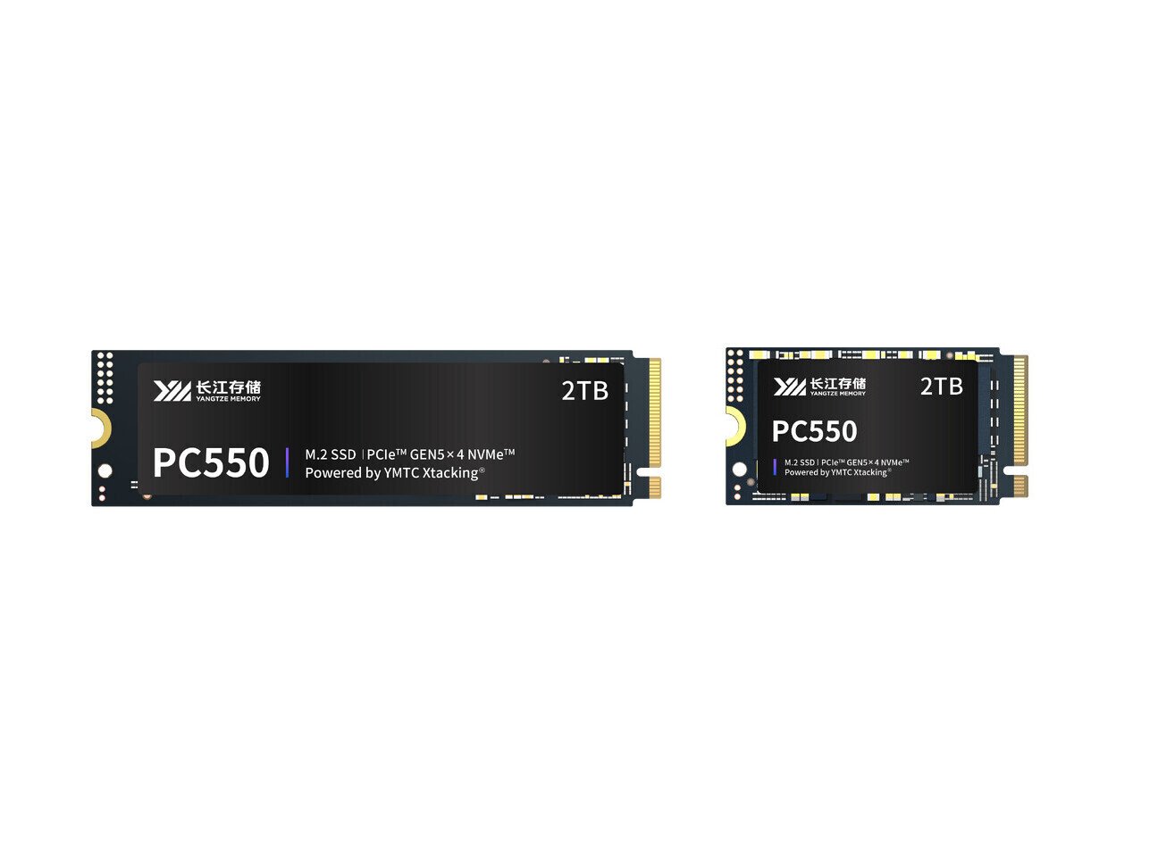 YMTC выпустила PC550 первый клиентский SSD PCIe 50 до 105 ГБс