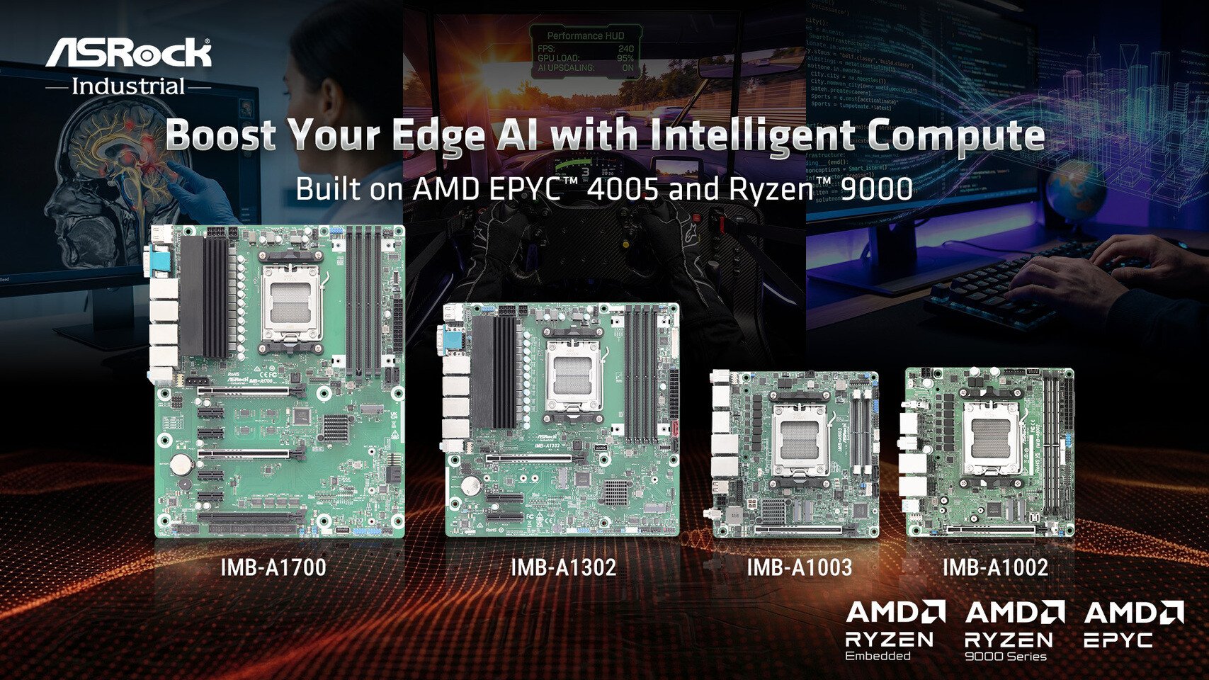 ASRock Industrial выпустила платы под AMD EPYC 4005 и Ryzen 9000