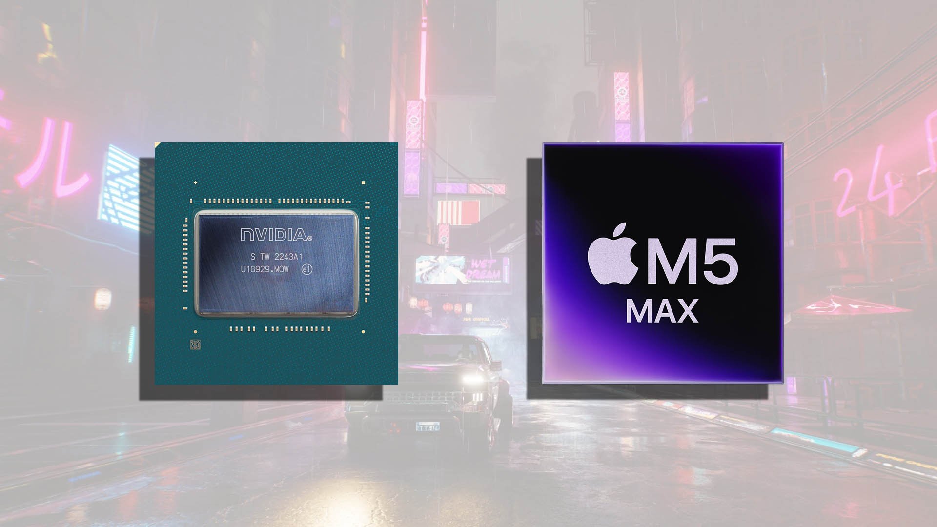 Cyberpunk 2077 ноутбучная RTX 4090 на 63 быстрее M5 Max