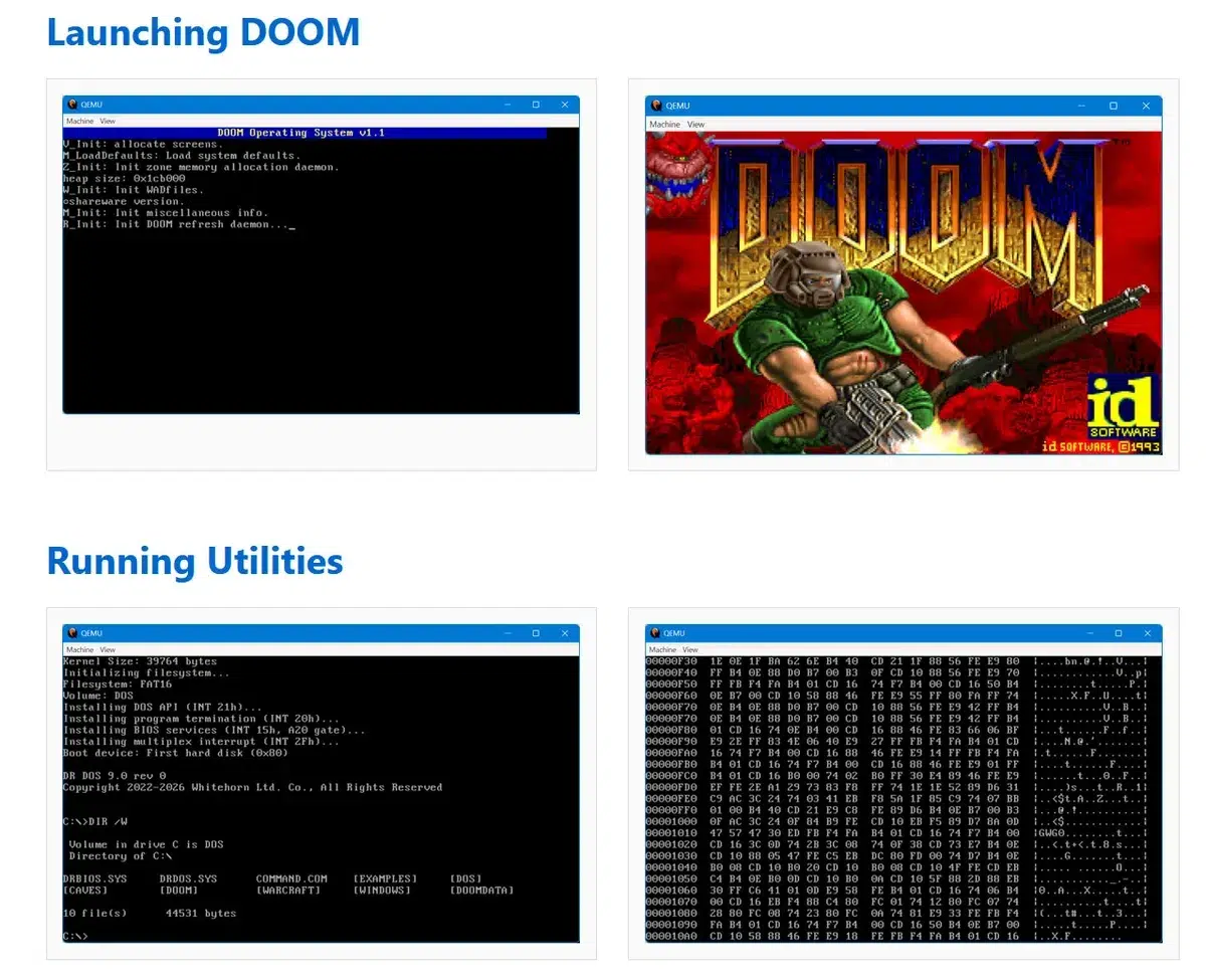 Изображение к статье: DR-DOS 9.0 вышла в раннюю бета: чистая реализация с нуля