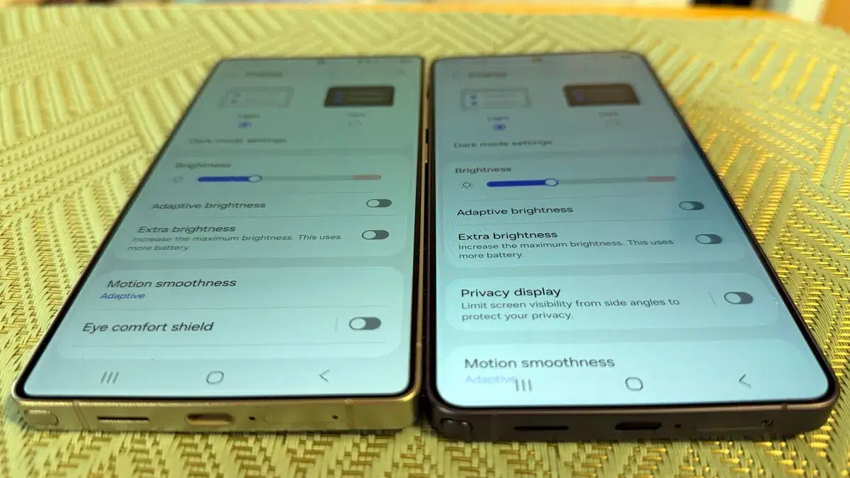 Изображение к статье: Samsung: яркость Galaxy S26 Ultra немного меняется из-за Privacy Display