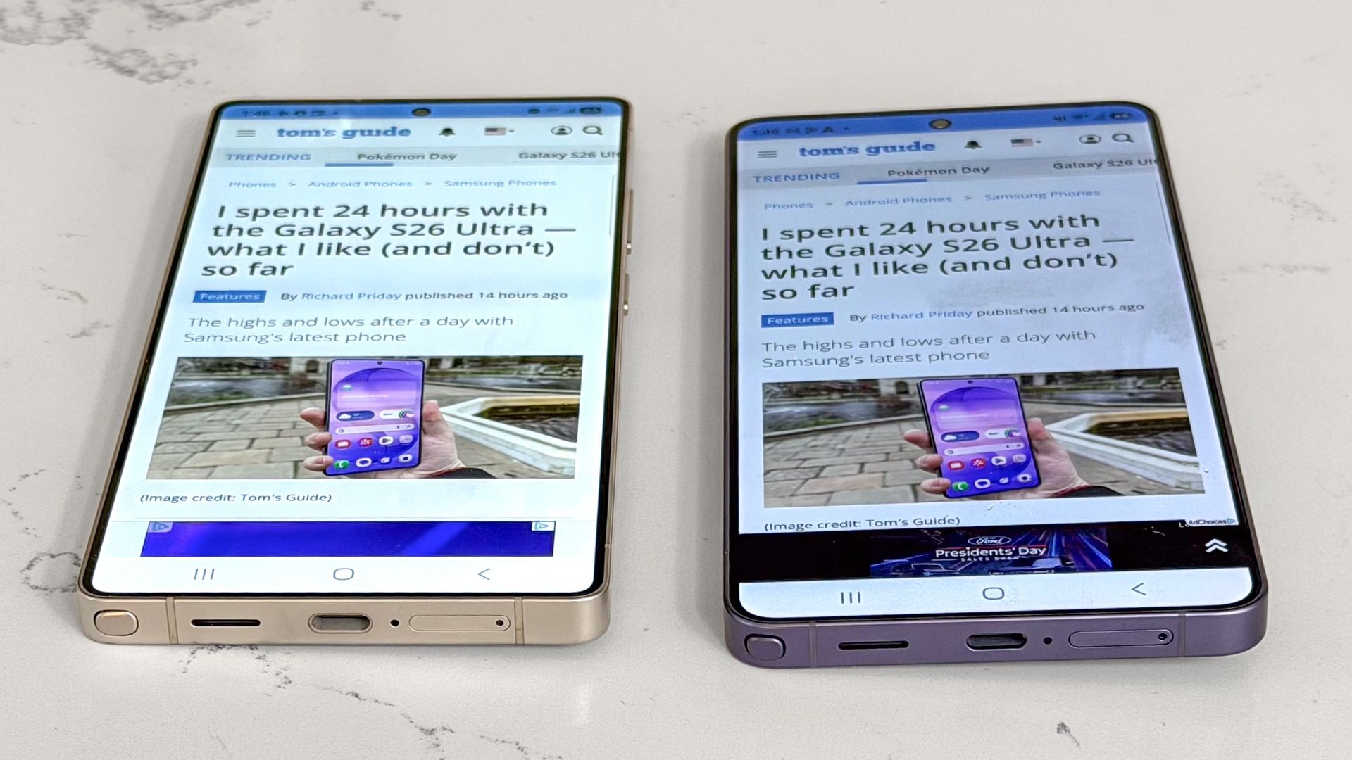 Samsung признала экран Galaxy S26 Ultra меняется под углом