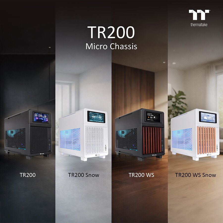 Thermaltake TR200 компактный microATX корпус под GPU 365 мм