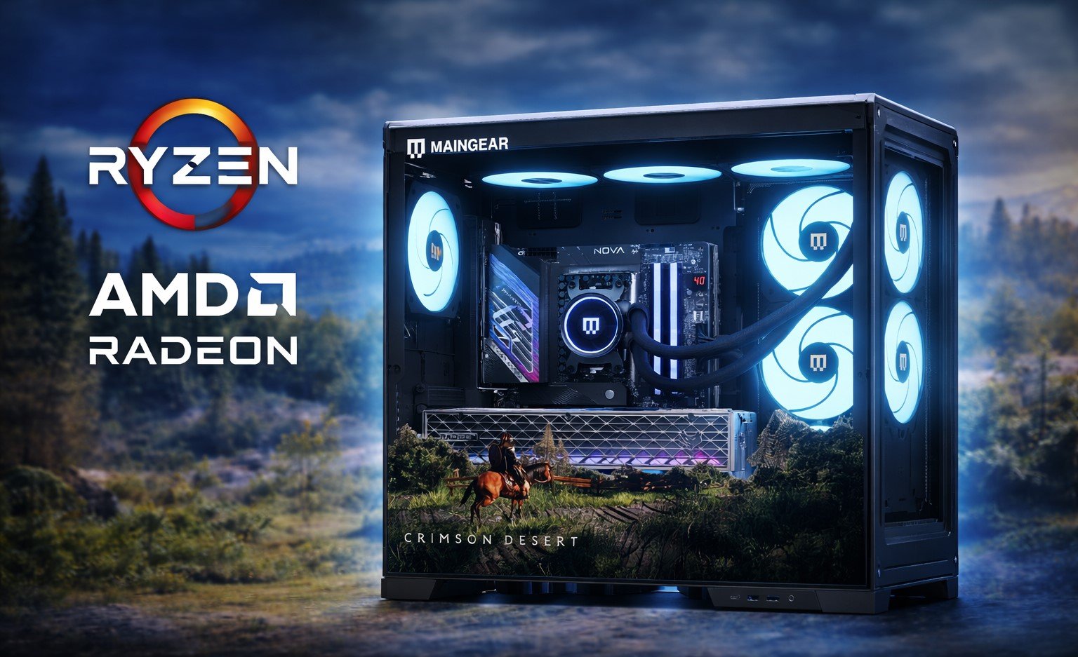 MAINGEAR выпустила Crimson Desert PC за $4 499 Ryzen 9850X3D и RX 9070 XT