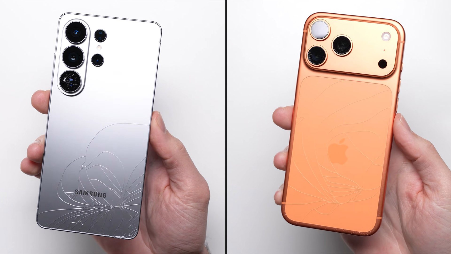 Дроп тест iPhone 17 Pro Max на 2 балла обошёл Galaxy S26 Ultra