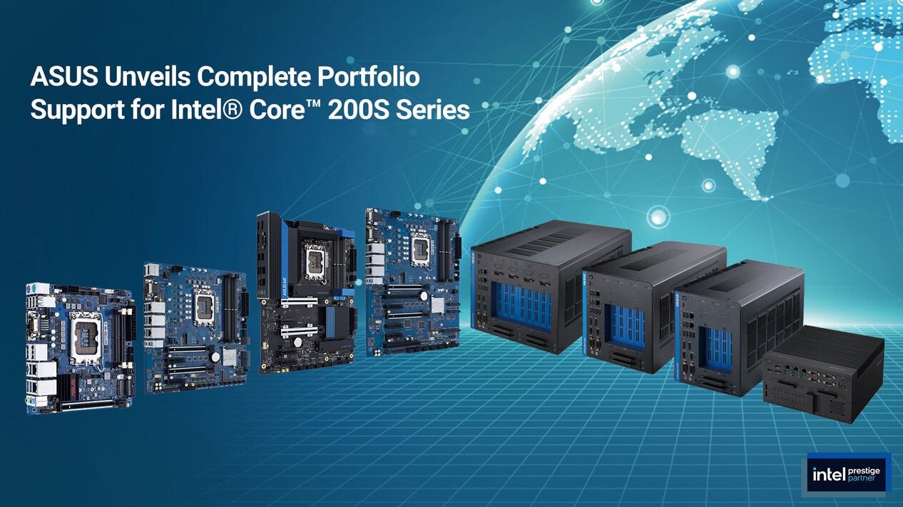 ASUS перевела AIoT линейку на Intel Core 200S апгрейд с BIOS