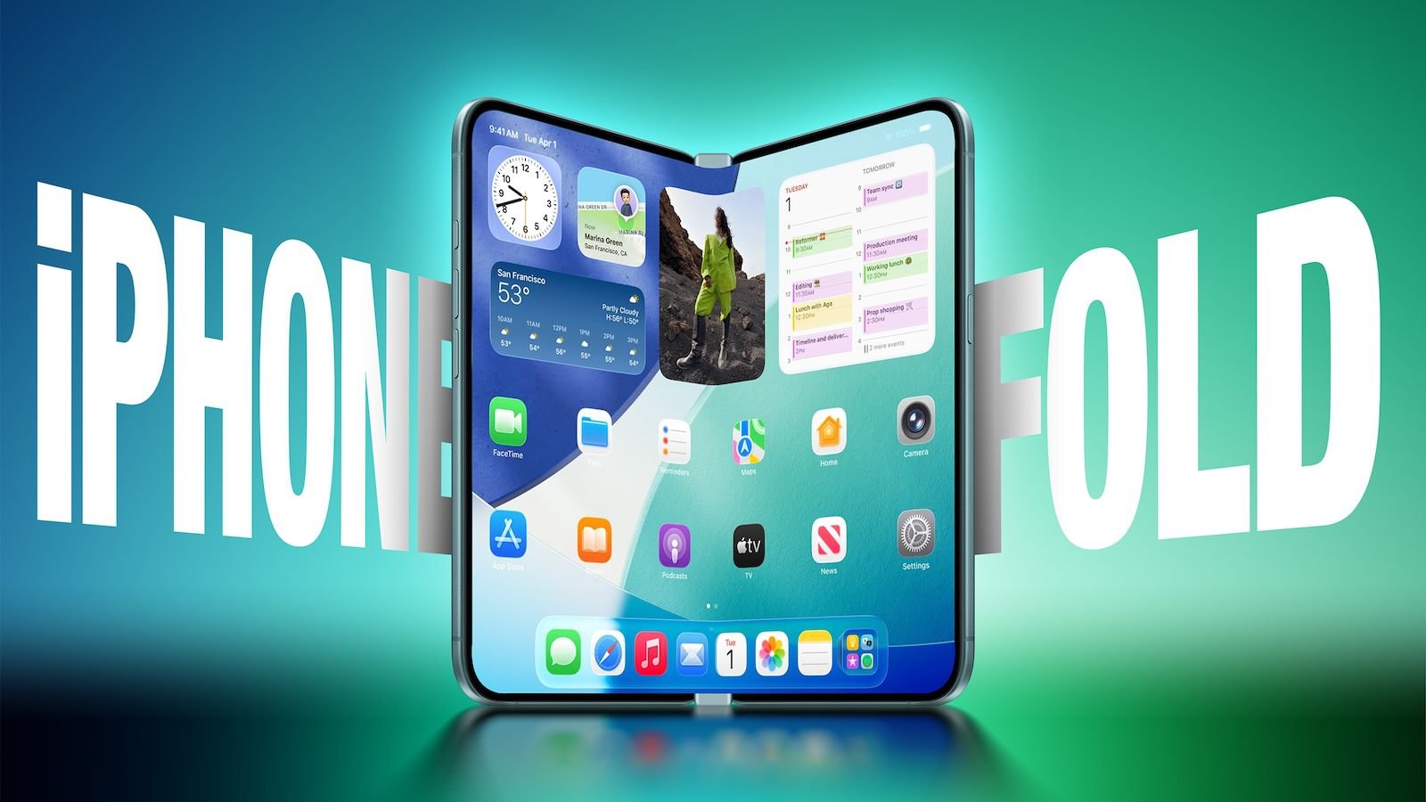 Складной iPhone утечка про двойное стекло против складки