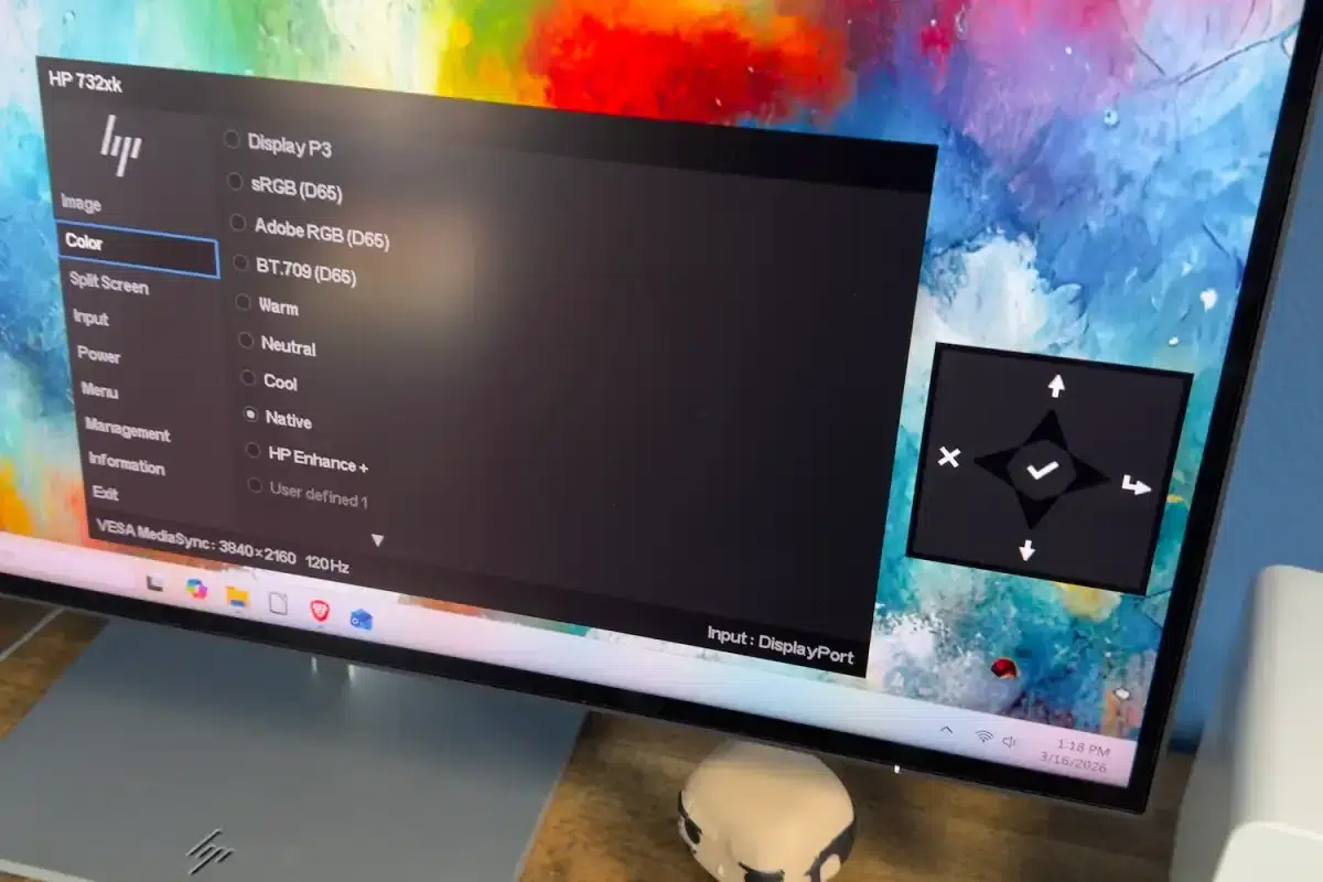 Изображение к статье: HP Series 7 Pro 732pk: 4K IPS Black и Thunderbolt 4 как хаб