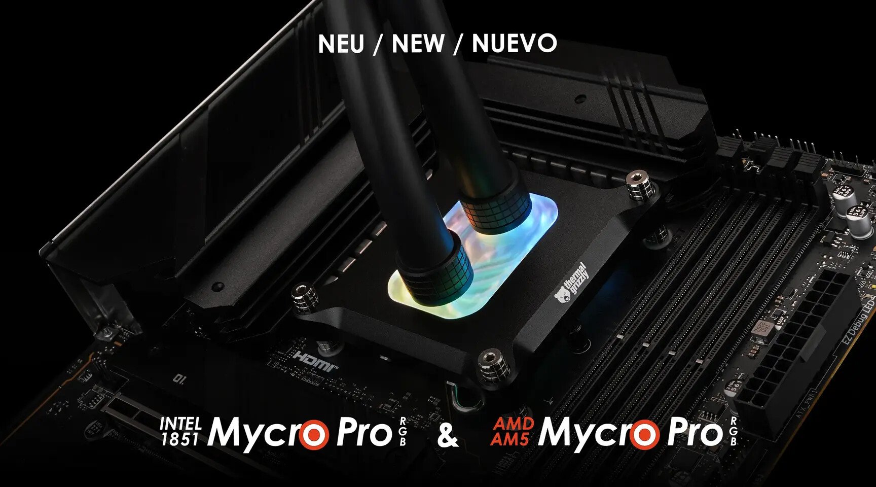 Thermal Grizzly начала продажи водоблоков Mycro Pro RGB для AM5 и LGA1851
