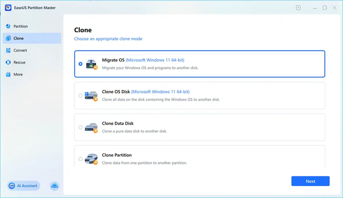Изображение к статье: EaseUS обновила перенос Windows на SSD: поддержка UEFI, GPT и WinPE