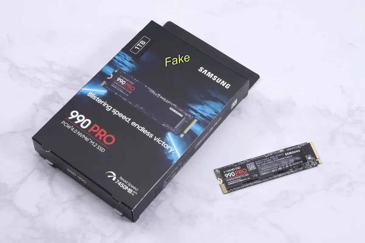 Изображение к статье: Фейковый Samsung 990 Pro почти не отличить: тесты пугают