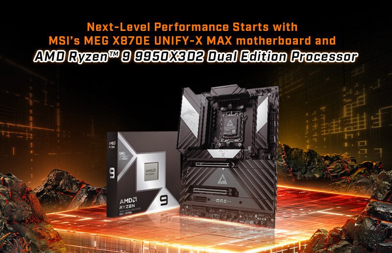 MSI подтвердила поддержку Ryzen 9 9950X3D2 и представила MEG X870E UNIFY X MAX