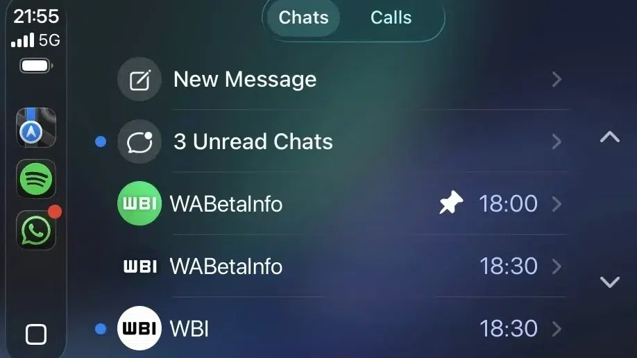 Изображение к статье: WhatsApp тестирует нативное приложение для Apple CarPlay