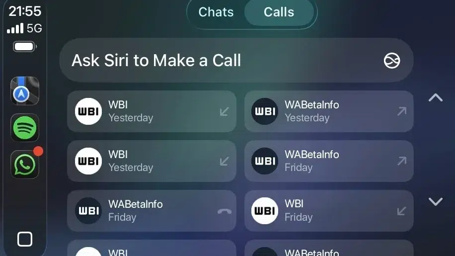 Изображение к статье: WhatsApp тестирует нативное приложение для Apple CarPlay