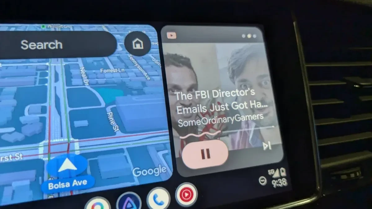 Изображение к статье: YouTube заработал в Android Auto, но только как аудио и с Premium