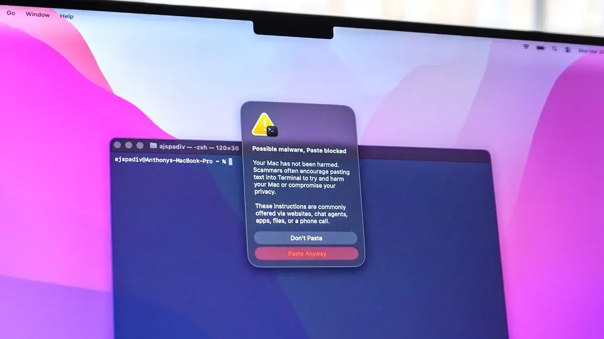 Изображение к статье: macOS Tahoe 26.4 блокирует опасную вставку команд в Terminal