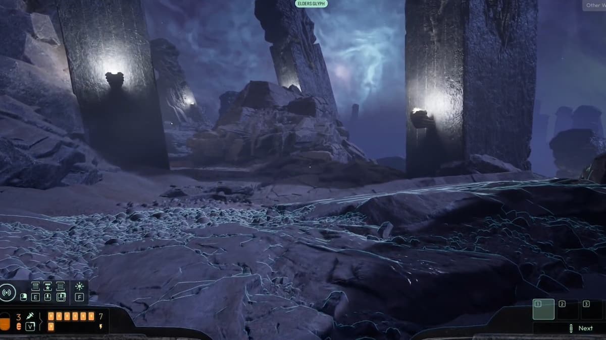 Для начала спуститесь по склону влево